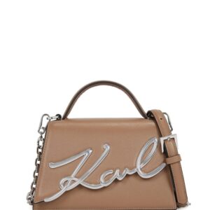 Karl Lagerfeld Signature leather crossbody bag