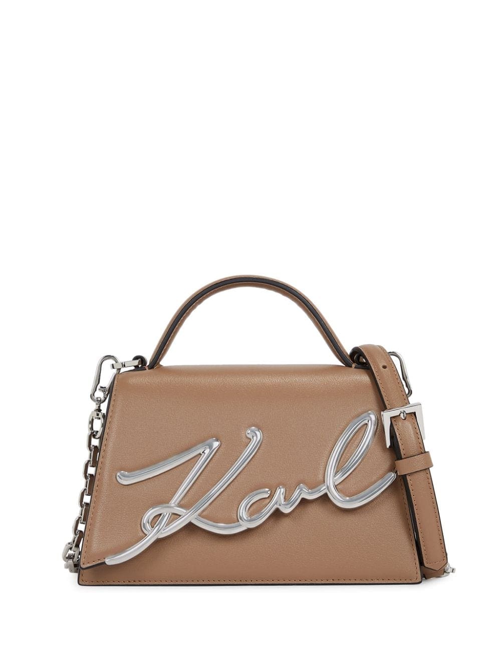 Karl Lagerfeld Signature leather crossbody bag