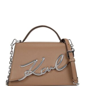 Karl Lagerfeld Signature leather crossbody bag