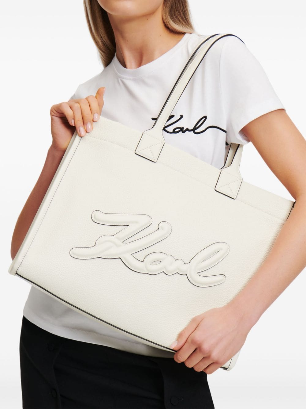 Karl Lagerfeld K/Skuare Grainy tote bag - Image 2