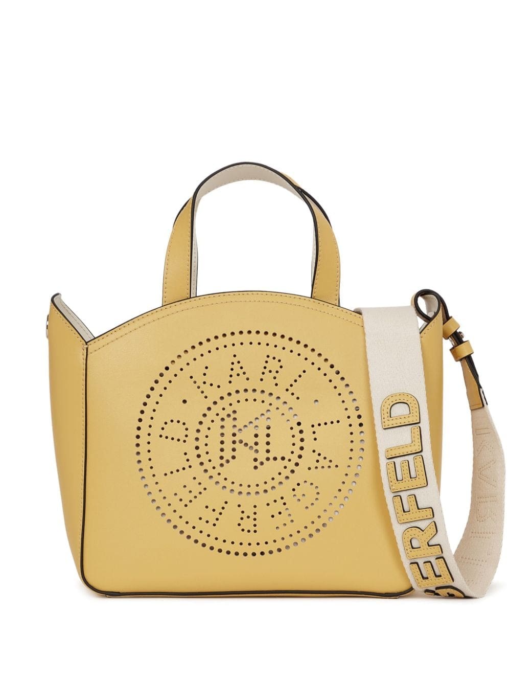 Karl Lagerfeld K/Circle perforated-logo tote bag