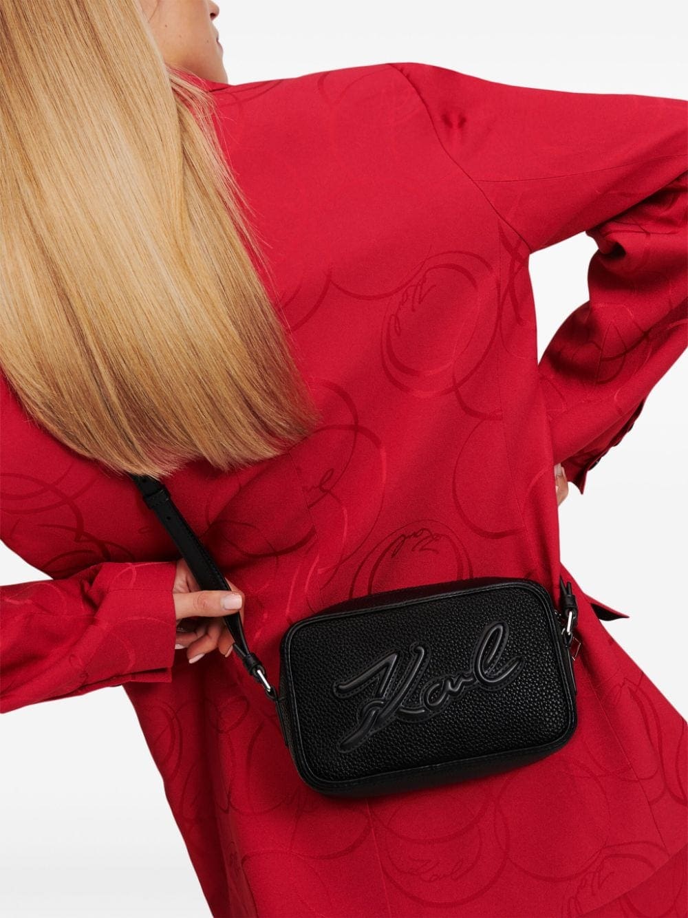 Karl Lagerfeld K/Skuare Grainy camera bag - Image 2