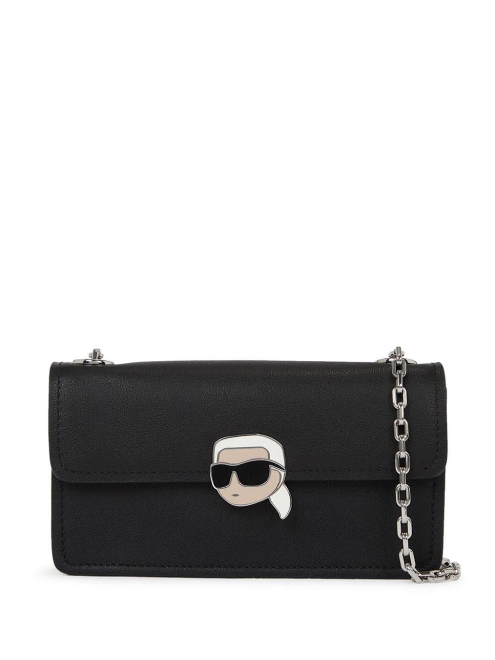 Karl Lagerfeld Ikonik leather shoulder bag