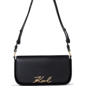 Karl Lagerfeld Signature leather shoulder bag