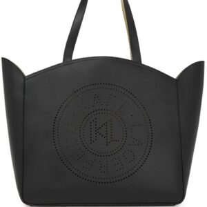 Karl Lagerfeld K/Circle perforated-logo tote bag