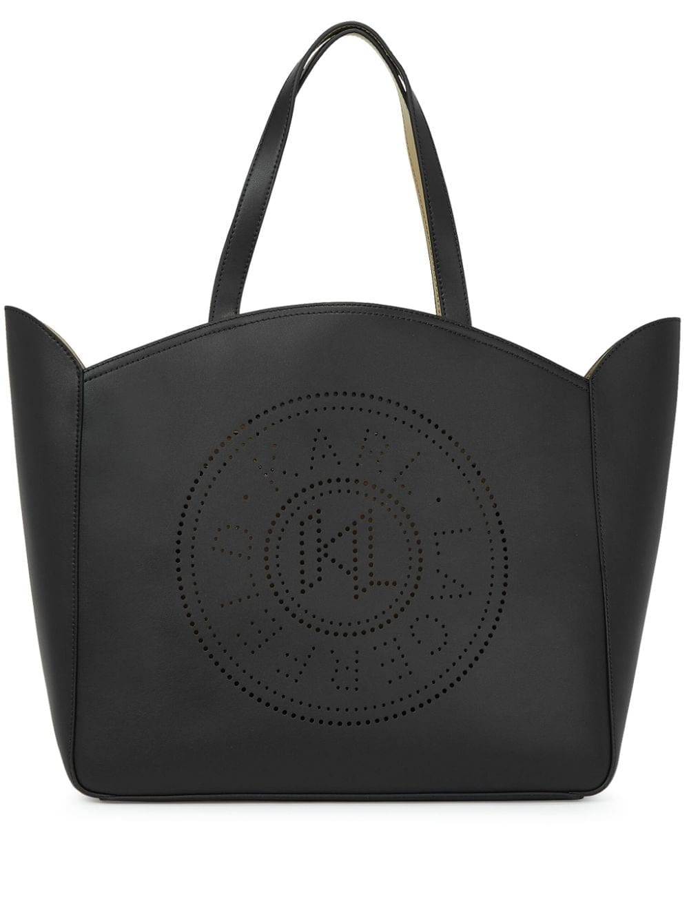 Karl Lagerfeld K/Circle perforated-logo tote bag
