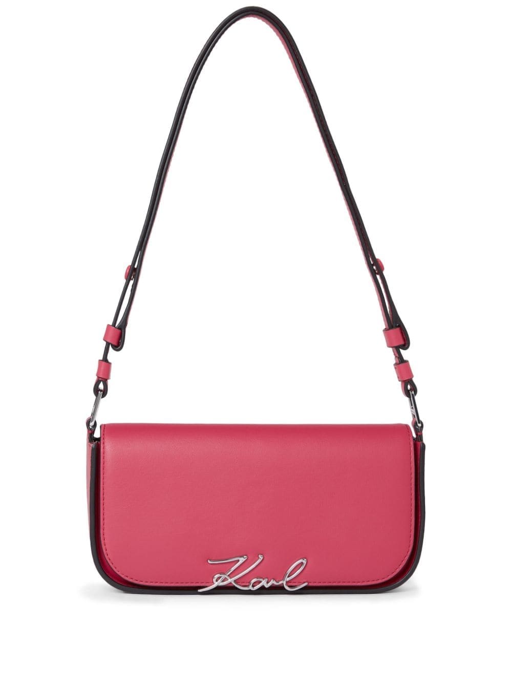 Karl Lagerfeld Signature leather crossbody bag