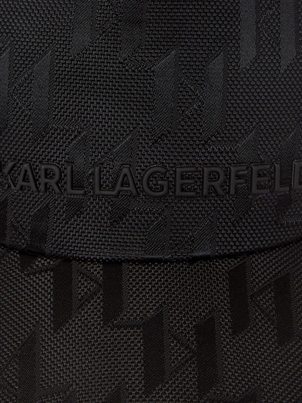 Karl Lagerfeld K/Etch monogram-jacquard baseball cap - Image 3