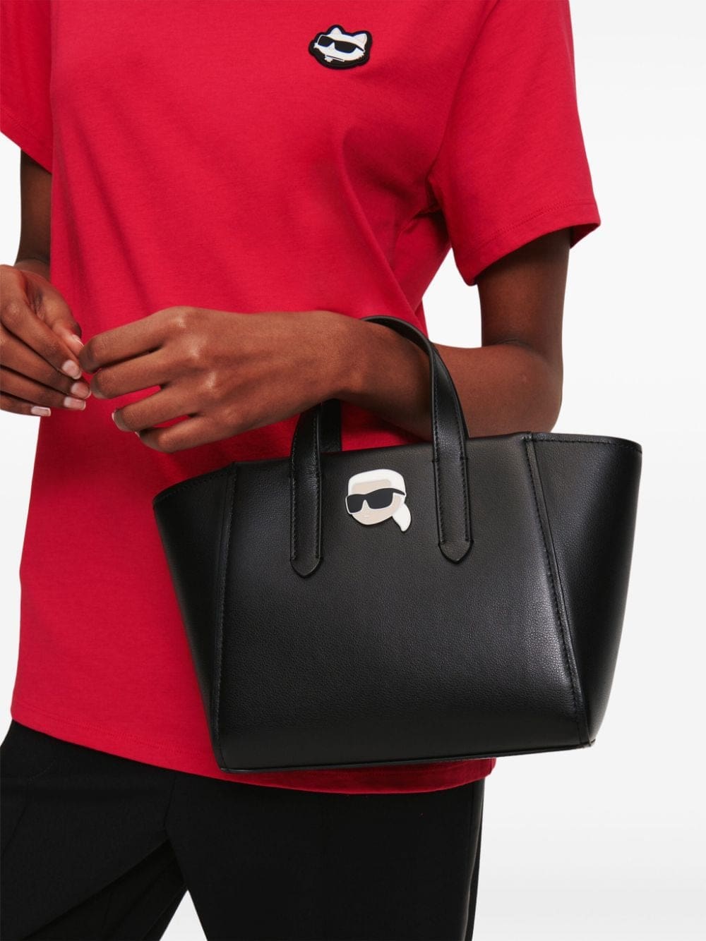 Karl Lagerfeld Ikonik leather tote bag - Image 2