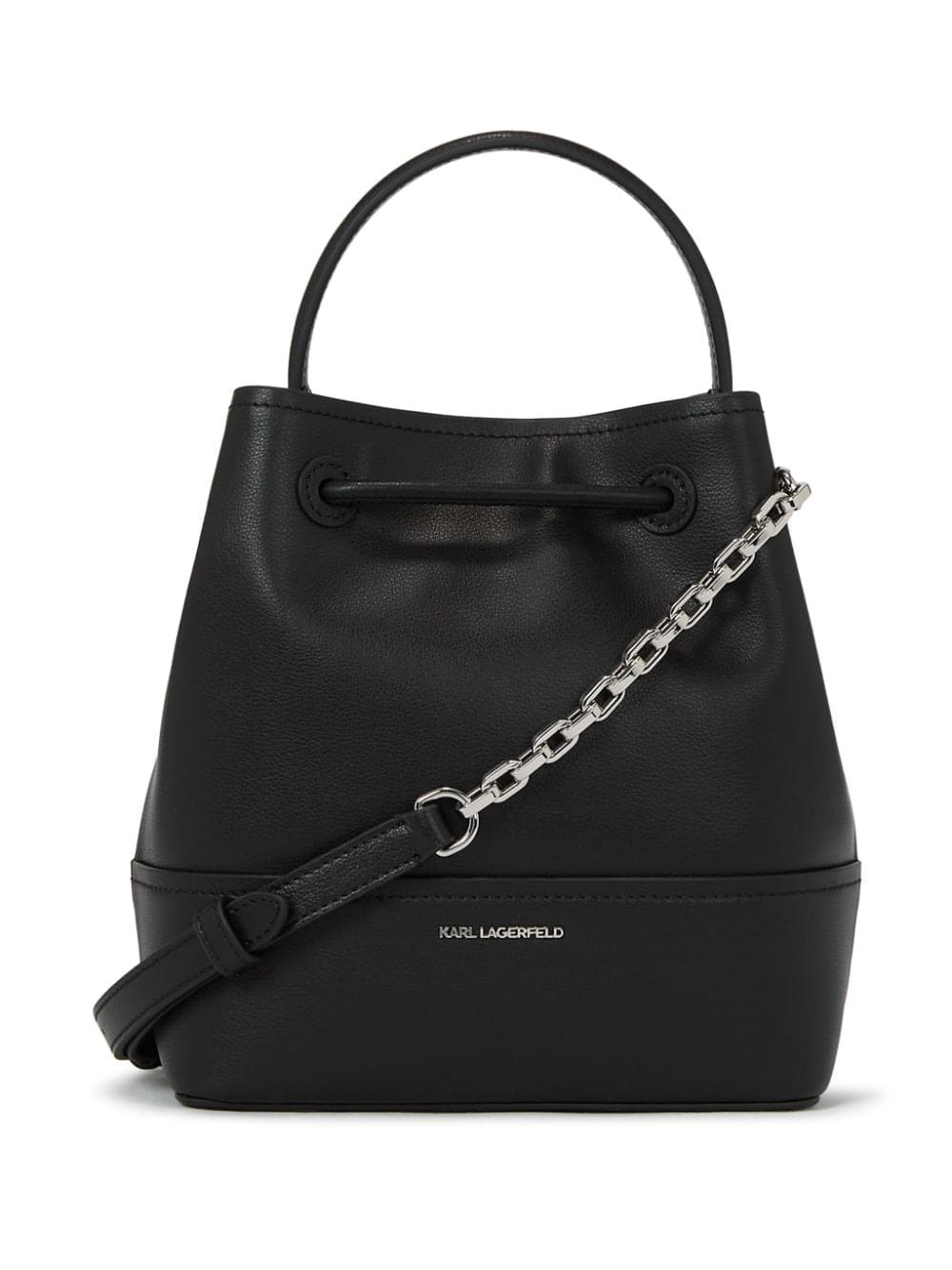 Karl Lagerfeld Ikonik leather bucket bag - Image 2