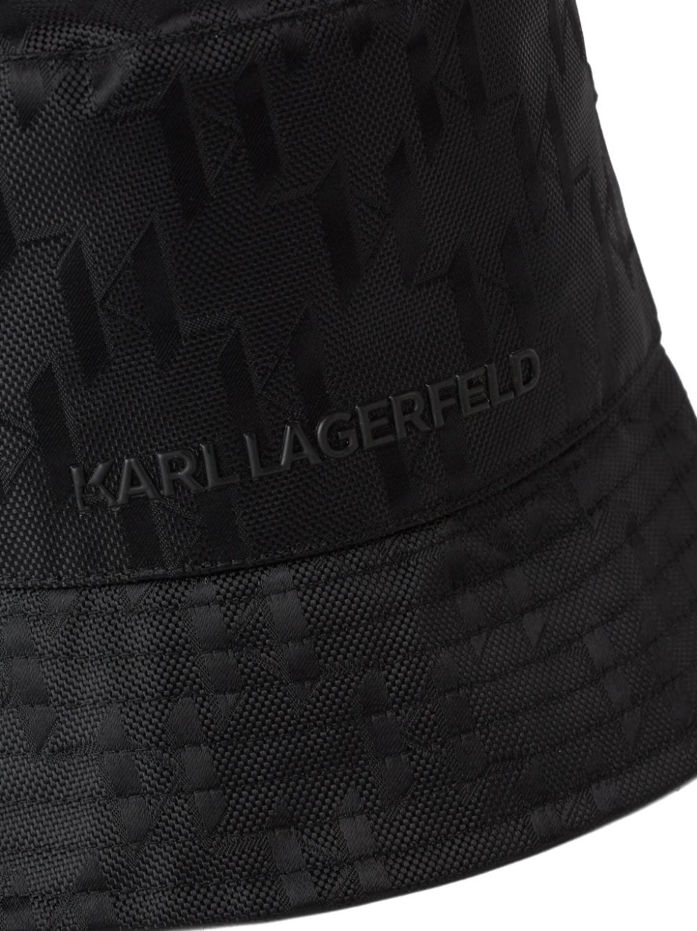 Karl Lagerfeld K/Etch monogram-jacquard bucket hat - Image 3