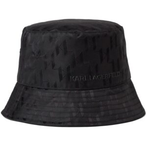 Karl Lagerfeld K/Etch monogram-jacquard bucket hat