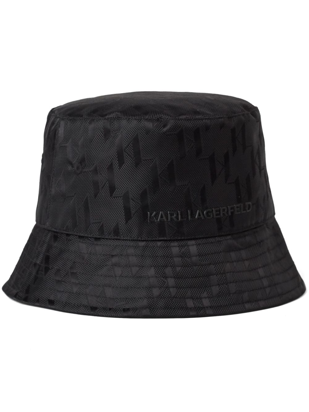 Karl Lagerfeld K/Etch monogram-jacquard bucket hat