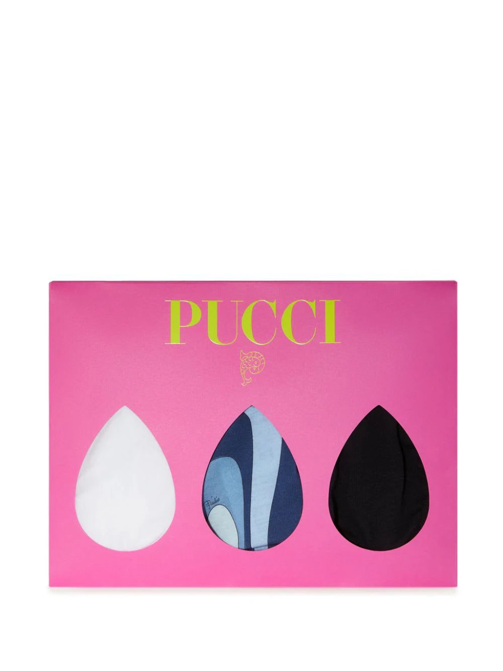 PUCCI logo-print cotton bra (set of three) - Image 4