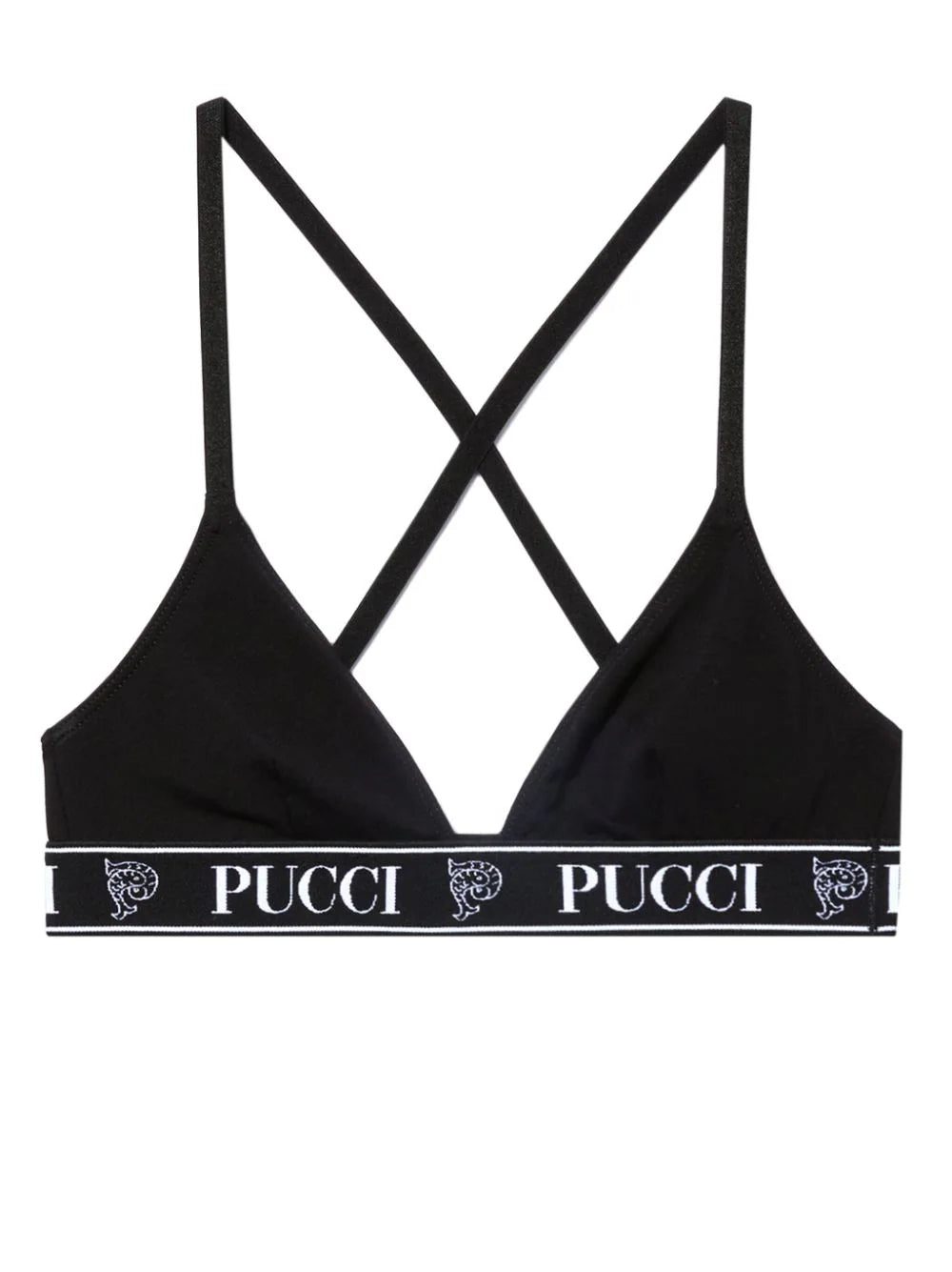 PUCCI logo-print cotton bra (set of three) - Image 3