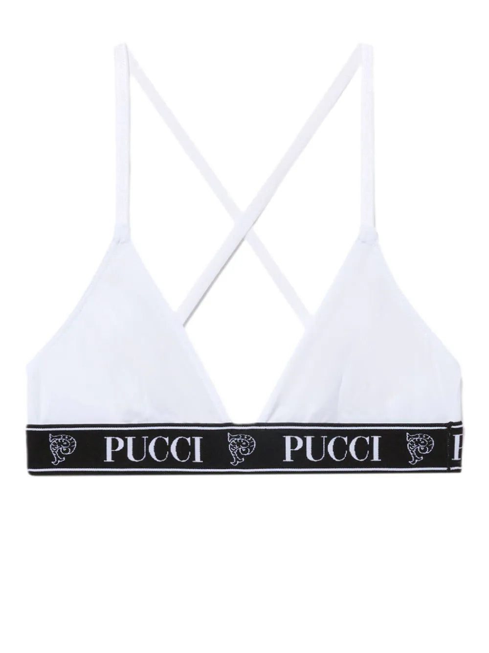 PUCCI logo-print cotton bra (set of three) - Image 2
