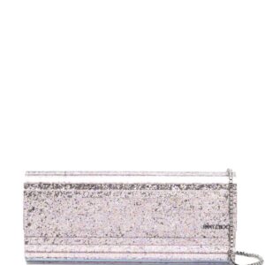 Jimmy Choo Sweetie glitter-detailing clutch
