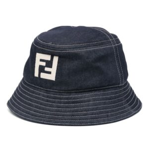 FENDI FF-motif denim bucket hat