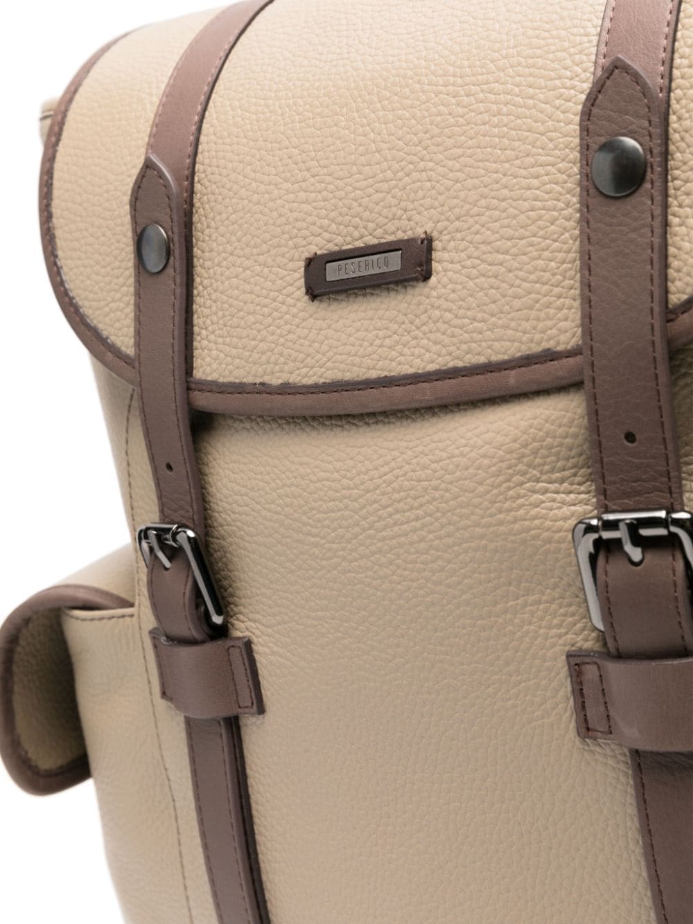 Peserico grained-leather backpack - Image 3