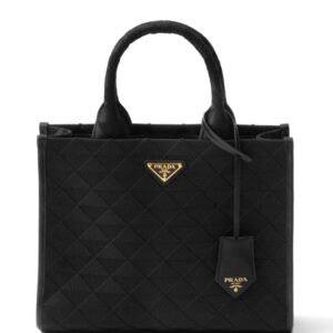 Prada medium triangle-logo tote bag