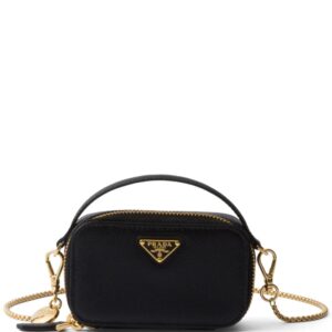 Prada Saffiano-leather triangle-logo mini bag