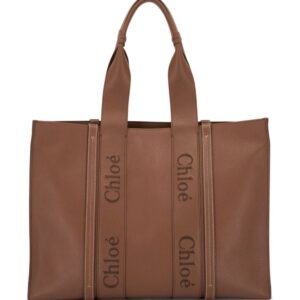 Chloé Woody leather tote bag