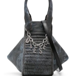 Diesel small D-Vina denim tote bag