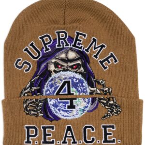 Supreme Peace embroidered beanie