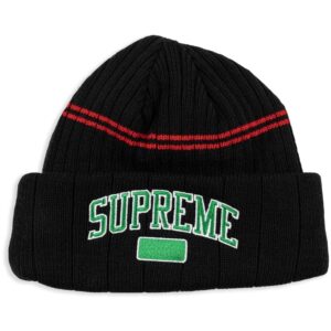 Supreme logo-embroidered beanie