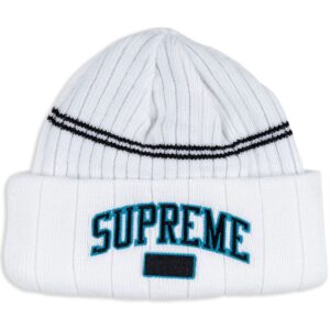 Supreme logo-embroidered beanie