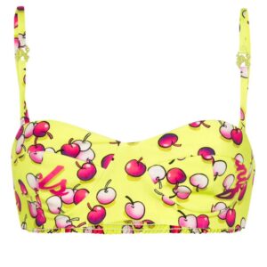 Palm Angels cherries-print balconette bra