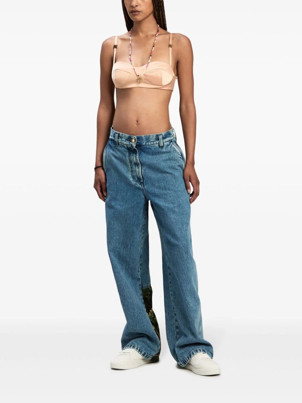 Palm Angels logo-plaque balconette bra - Image 2