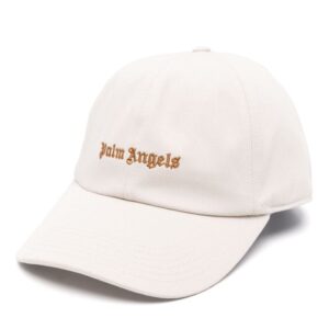 Palm Angels logo-embroidered cotton cap