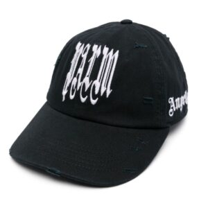 Palm Angels logo-embroidered cotton cap