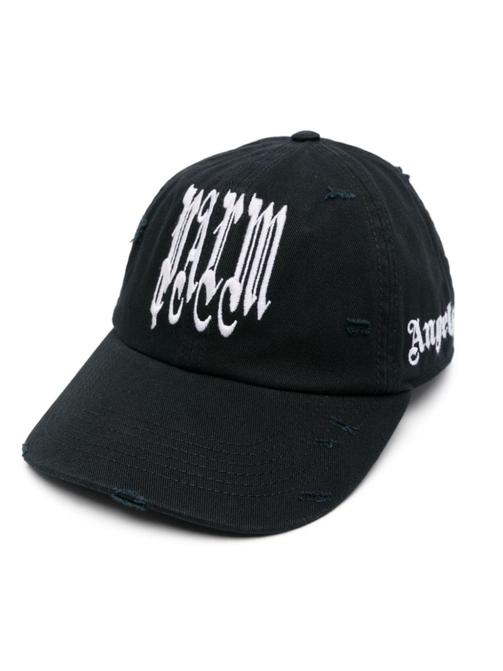 Palm Angels logo-embroidered cotton cap