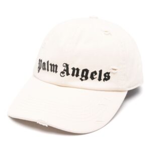Palm Angels logo-print cotton cap