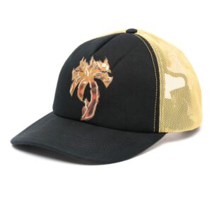 Palm Angels Burning Palm-print mesh cap