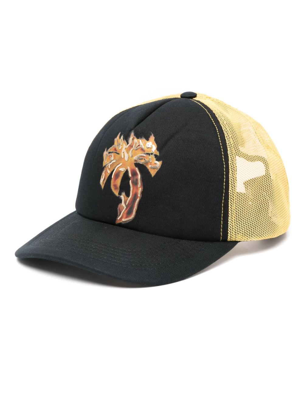 Palm Angels Burning Palm-print mesh cap