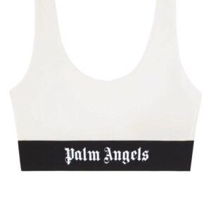 Palm Angels logo-underband two-tone bra
