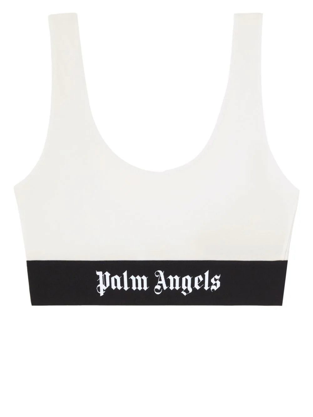 Palm Angels logo-underband two-tone bra