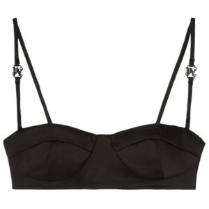 Palm Angels monogram balconette-style bra