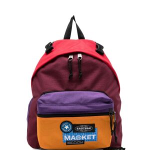 Eastpak logo-patch colour-block backpack