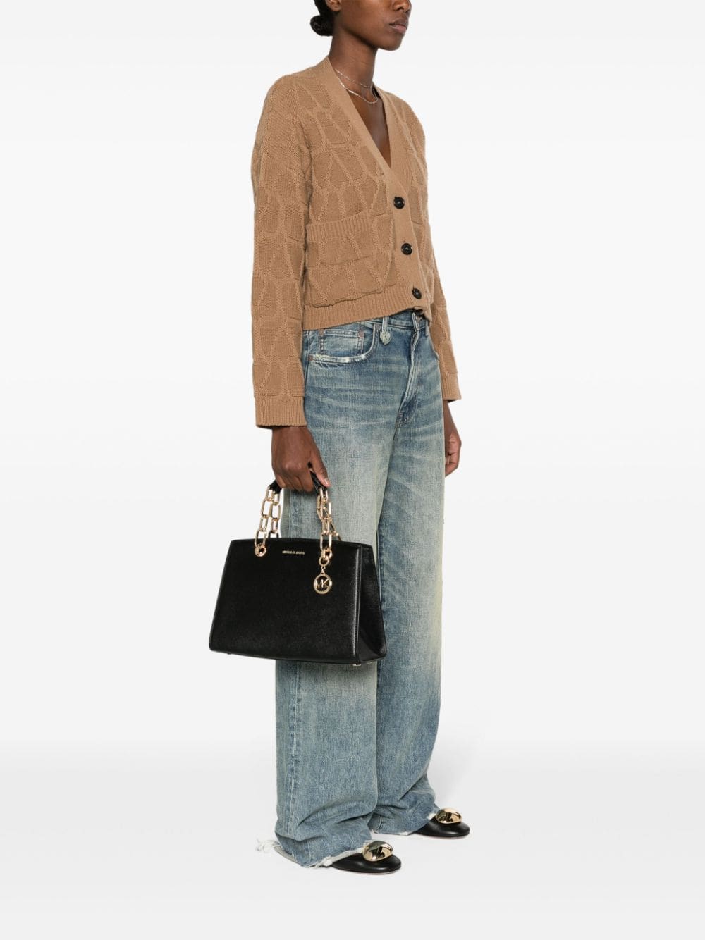 Michael Michael Kors logo-plaque leather tote bag - Image 2