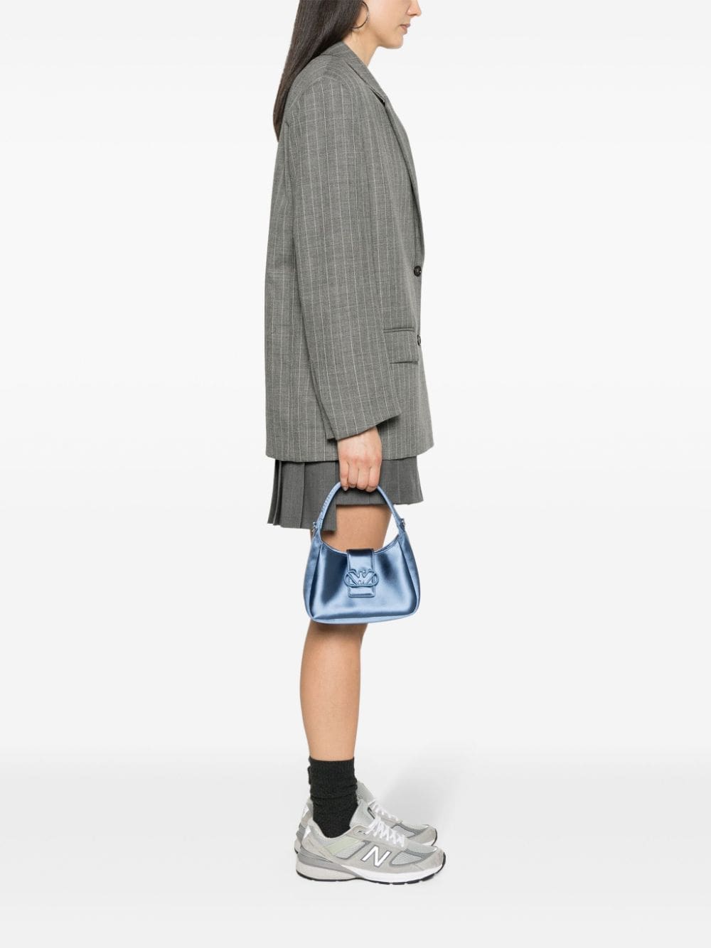 Emporio Armani logo-plaque satin tote bag - Image 2