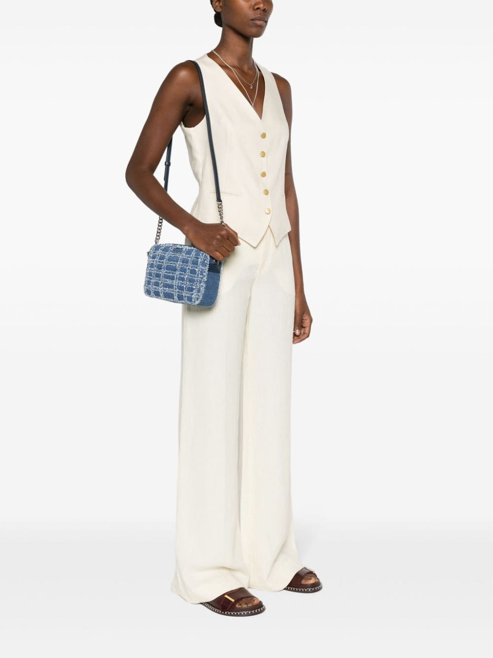 Michael Michael Kors patchwork-design denim crossbody bag - Image 2