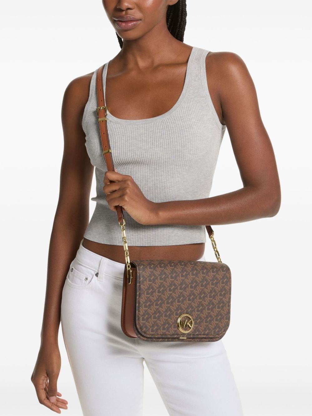 Michael Michael Kors Delancey logo-plaque crossbody bag - Image 2