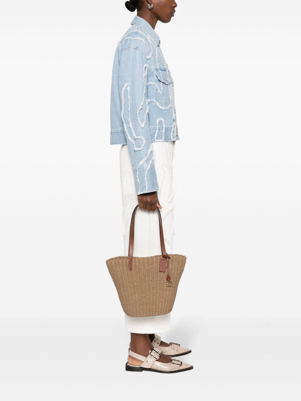 Coach Willow straw tote bag - Image 2