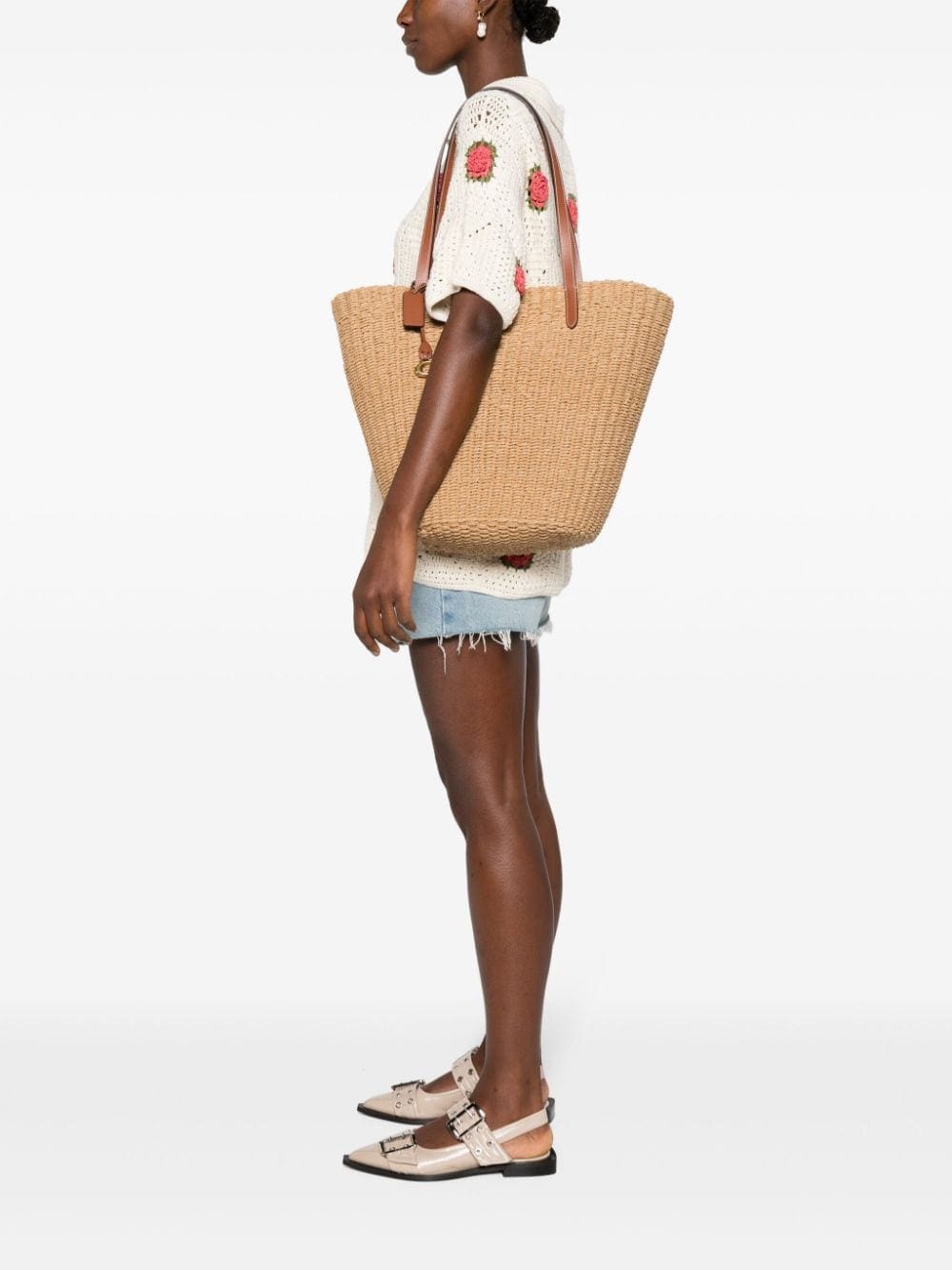 Coach Willow straw tote bag - Image 2