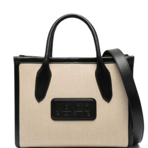 Kenzo logo-patch tote bag