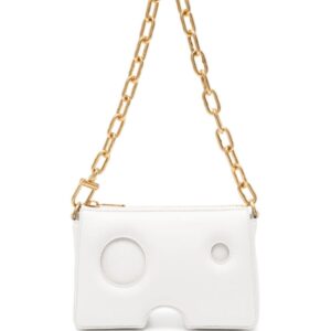 Off-White Burrow leather shoulder bag